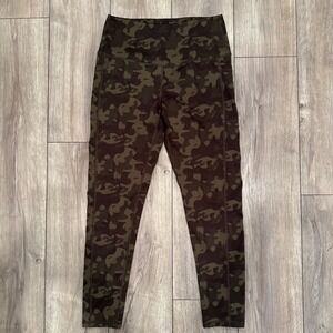 LegEnd Active Camo Leggings Women Size L High‎ Waist Pocket Athleisure